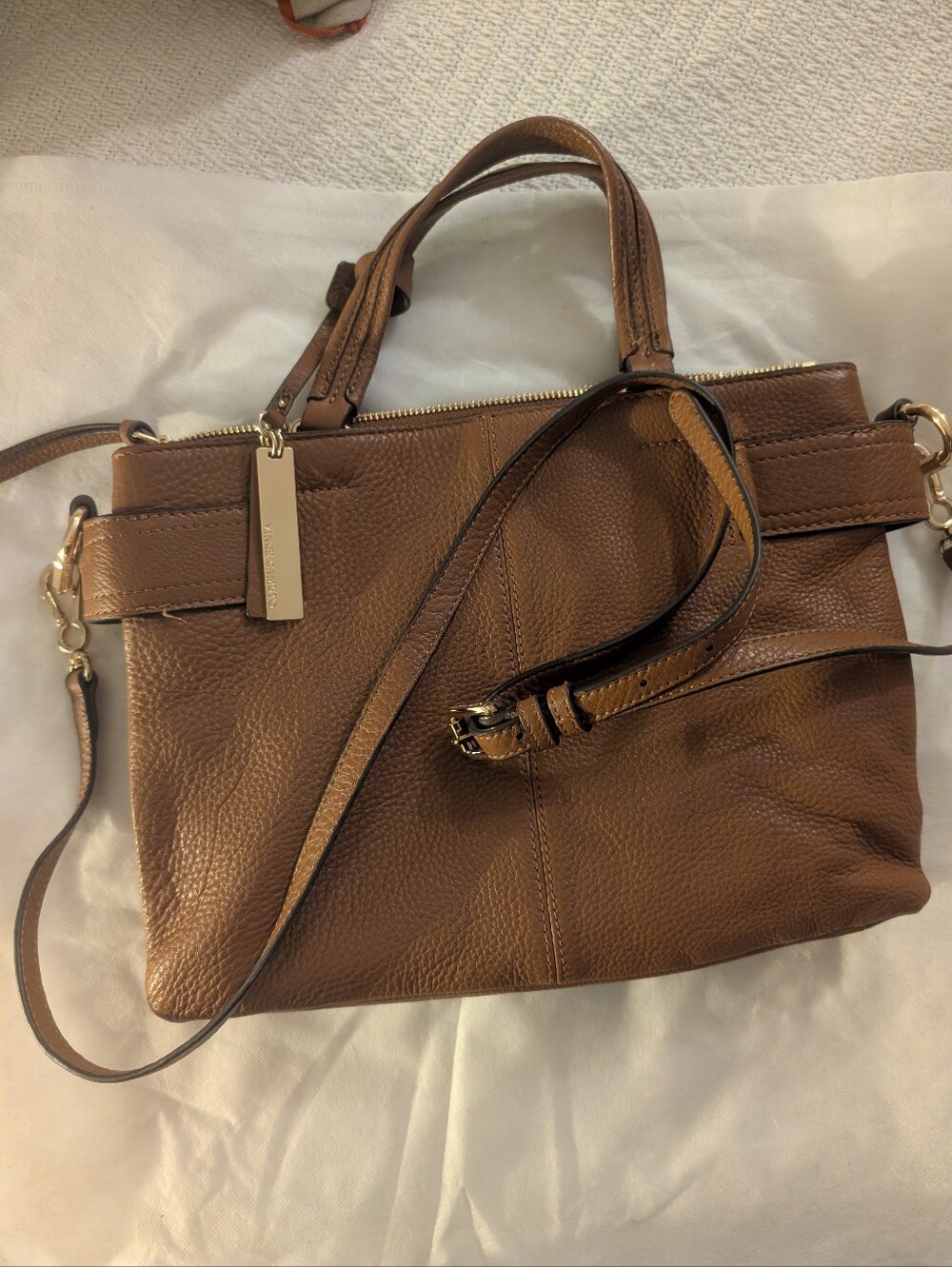 Brown Leather Vince Camuto Purse